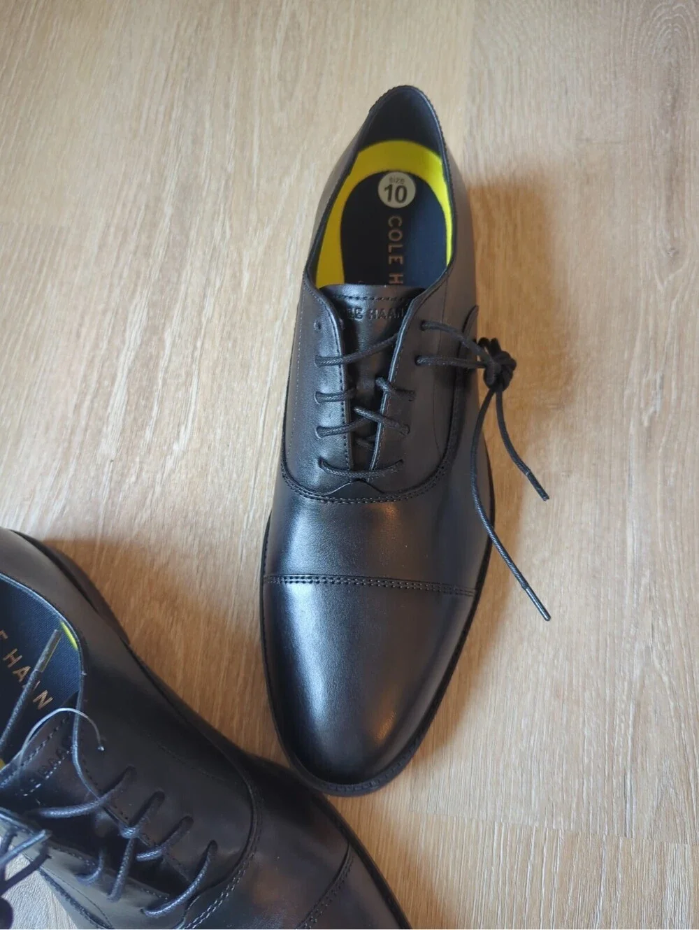 Cole Haan Cole Haan Men's Hawthorne Oxford 10 Cap Toe Black Dress Shoes Classic